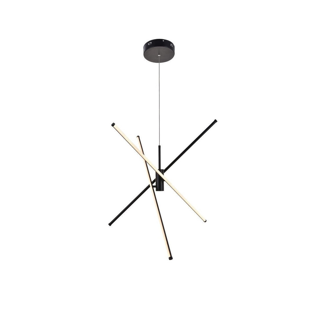 Elegant Sonya LD9001D42BK Chandelier Light - Black