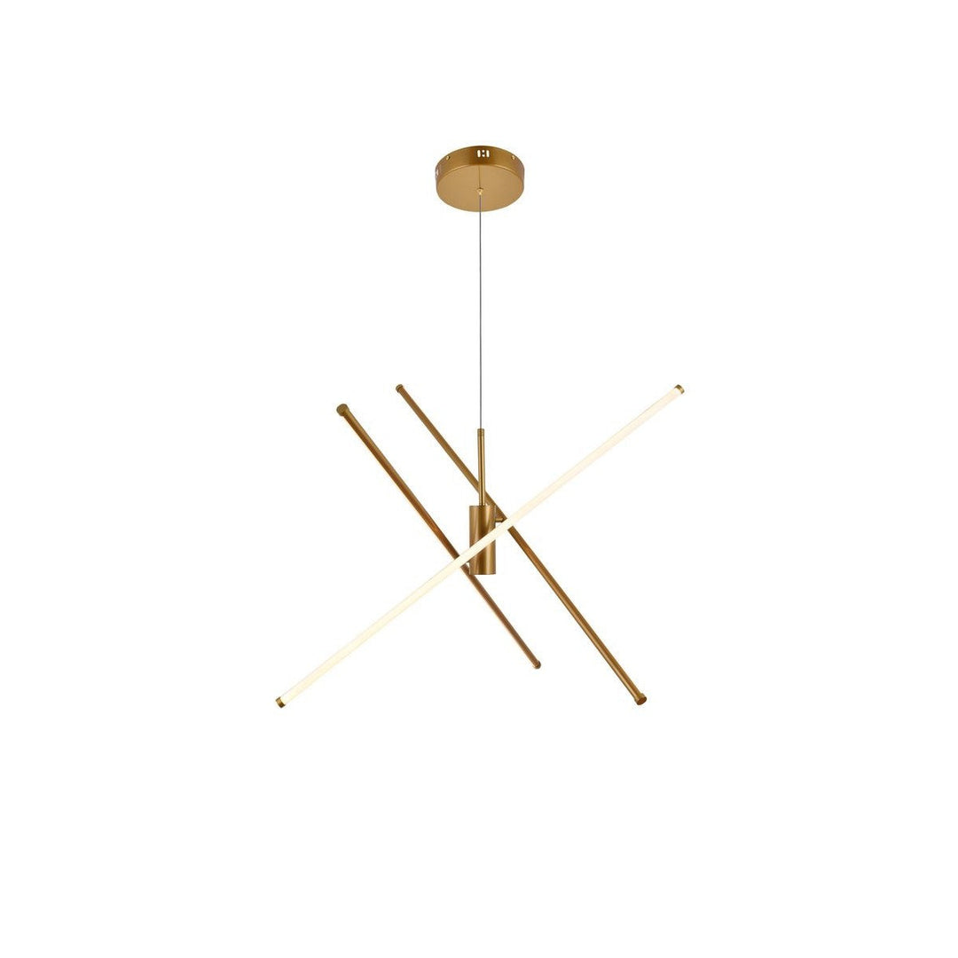 Elegant Sonya LD9001D42BR Chandelier Light - Gold