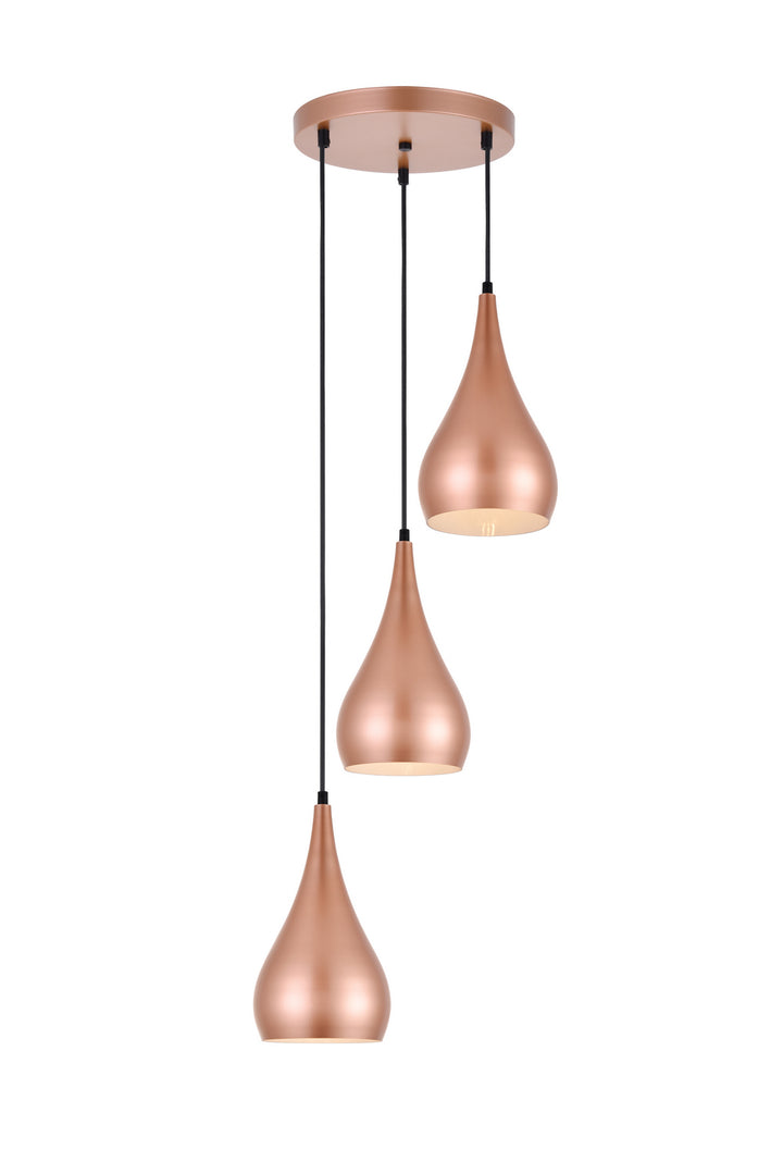 Elegant Nora LDPD2000HG Pendant Light - Honey Gold