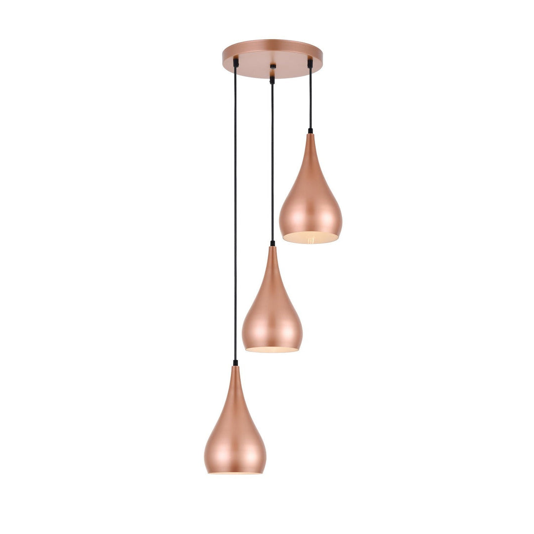 Elegant Nora LDPD2000HG Pendant Light - Honey Gold