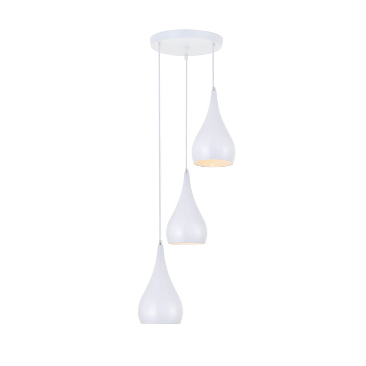 Elegant Nora LDPD2000WH Pendant Light - White