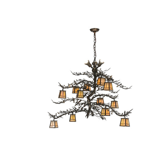 Meyda Tiffany Pine Branch 110031 Chandelier Light - Antique Copper
