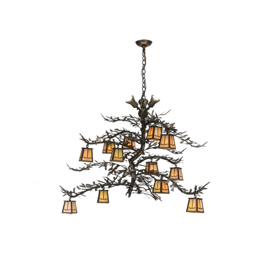 Meyda Tiffany Pine Branch 110031 Chandelier Light - Antique Copper
