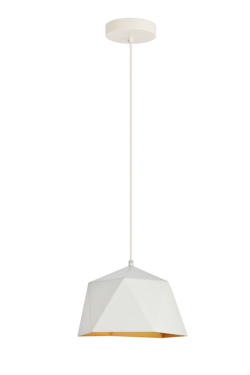 Elegant Arden LDPD2078 Pendant Light - White And Golden Inside