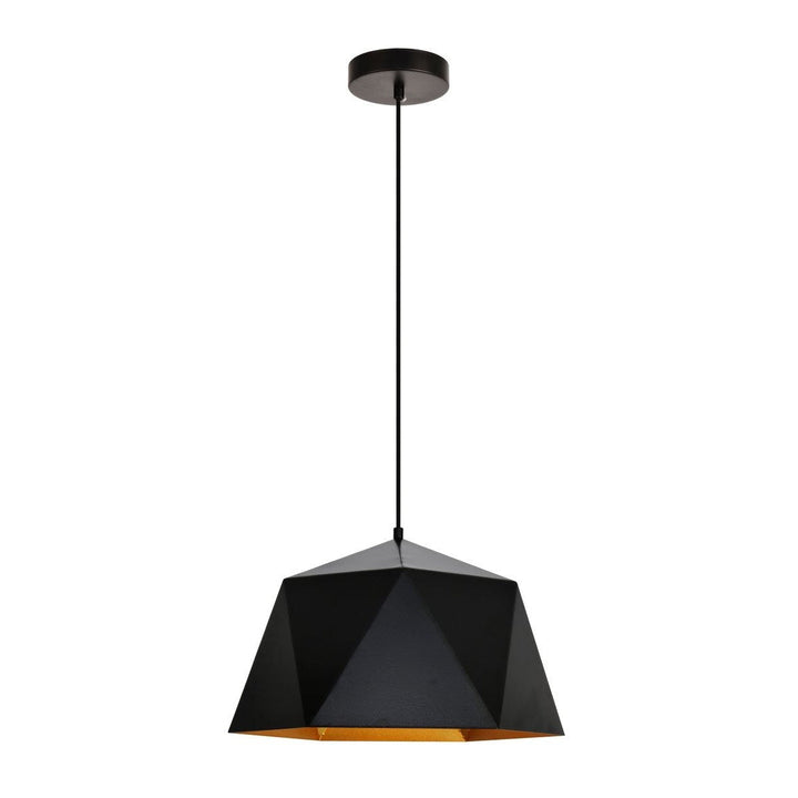 Elegant Arden LDPD2081 Pendant Light - Black And Golden Inside