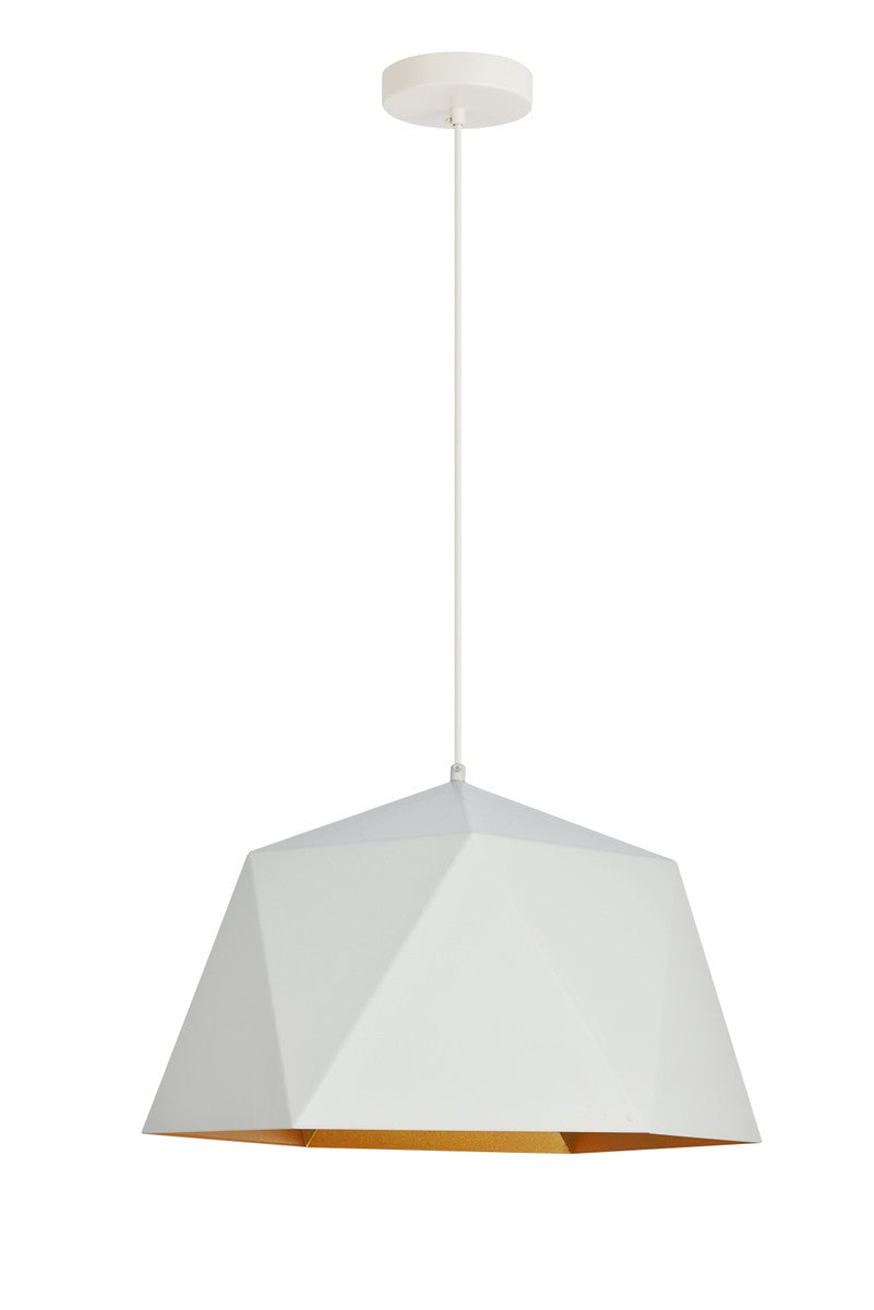 Elegant Arden LDPD2082 Pendant Light - White And Golden Inside