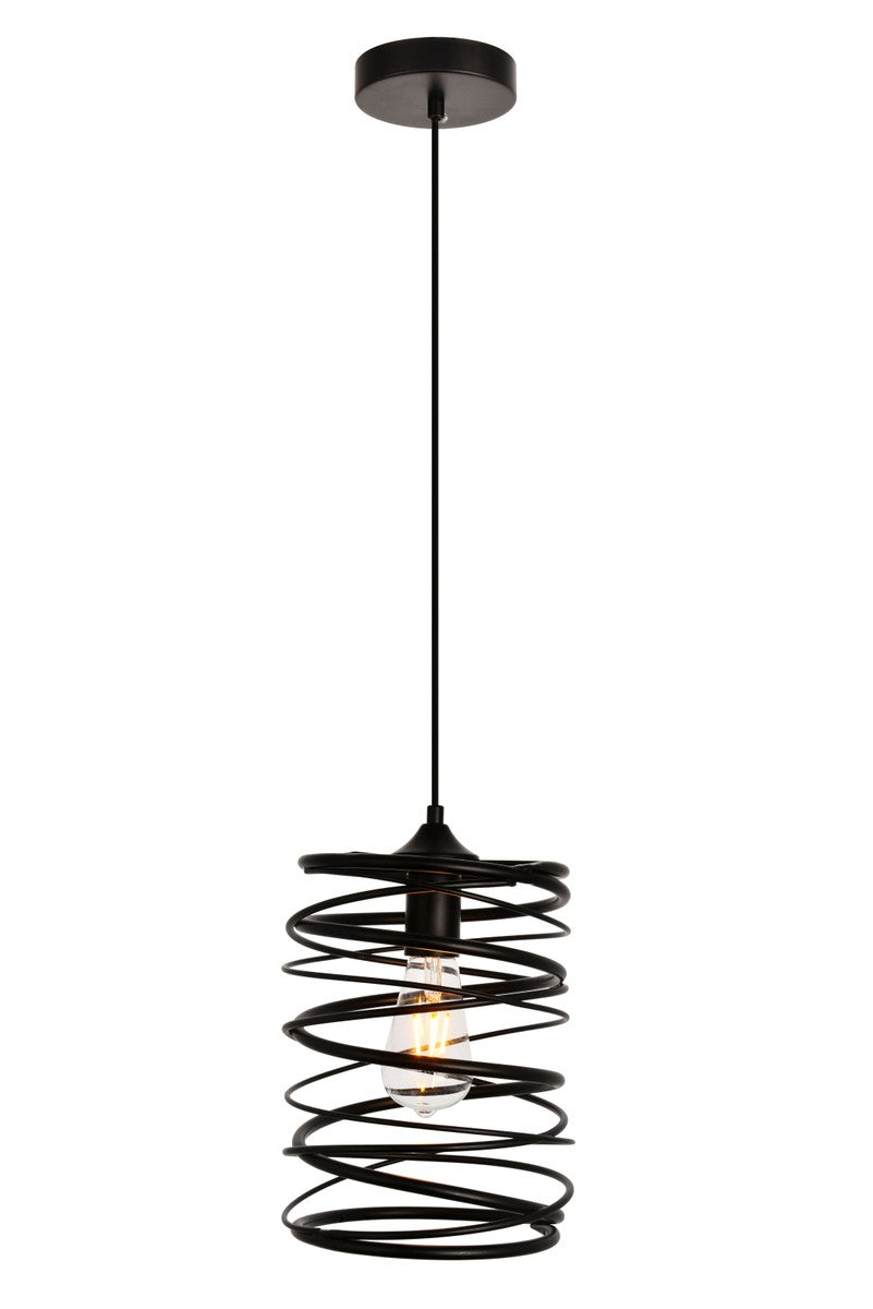 Elegant Hopper LDPD2086 Pendant Light - Black