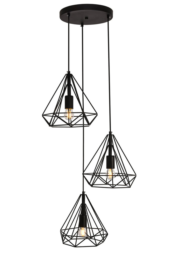 Elegant Jago LDPD2091 Pendant Light - Black