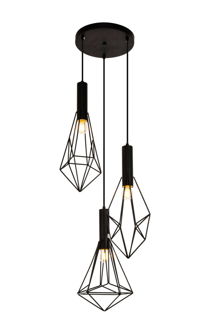 Elegant Jago LDPD2108 Pendant Light - Black