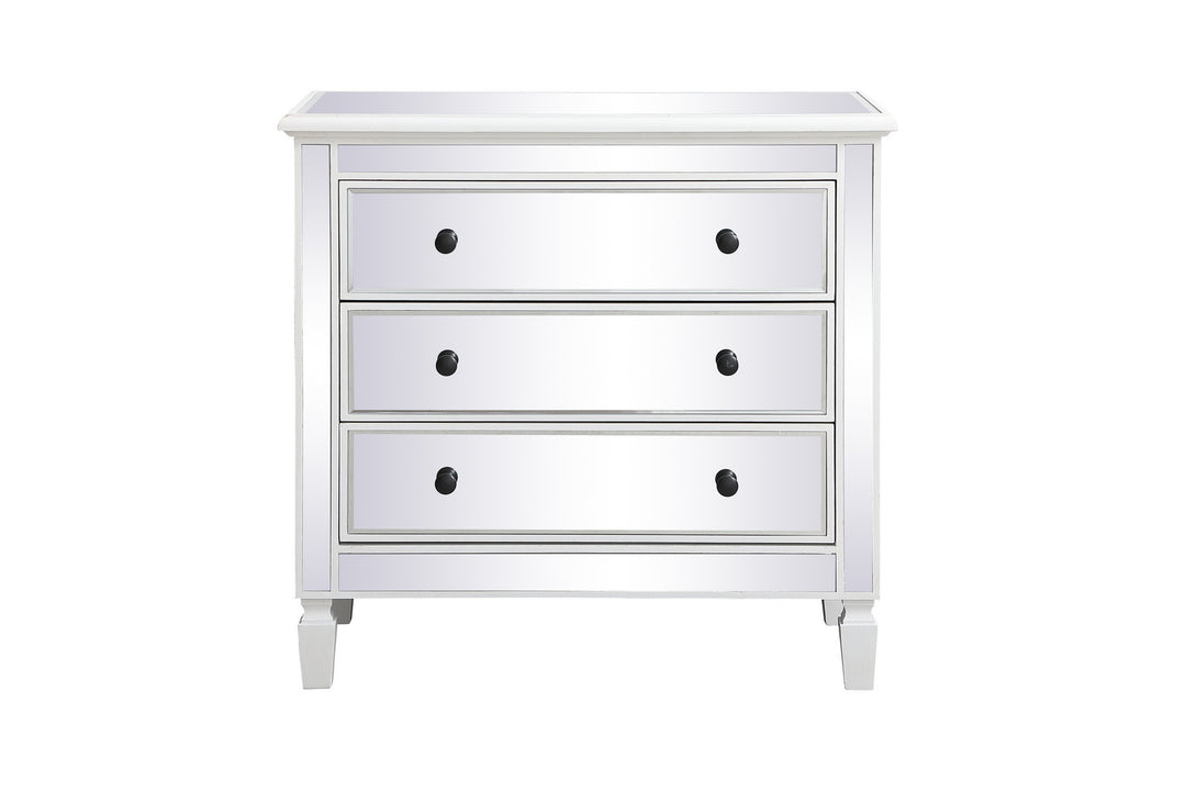 Elegant Lighting MF6-1019AW Contempo Chest Furniture White