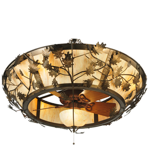 Meyda Tiffany Oak Branch 110043 Pendant Light - Antique Copper