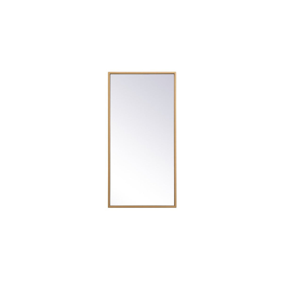 Elegant Lighting MR41428BR Modern Monet Mirror Brass