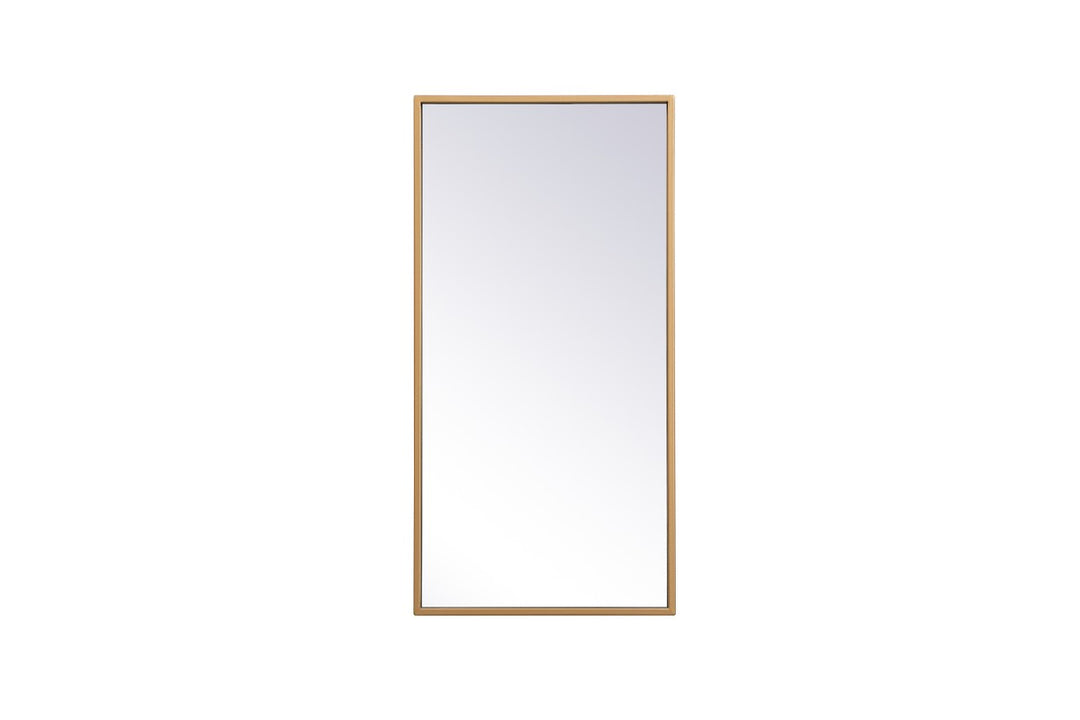 Elegant Lighting MR41428BR Modern Monet Mirror Brass