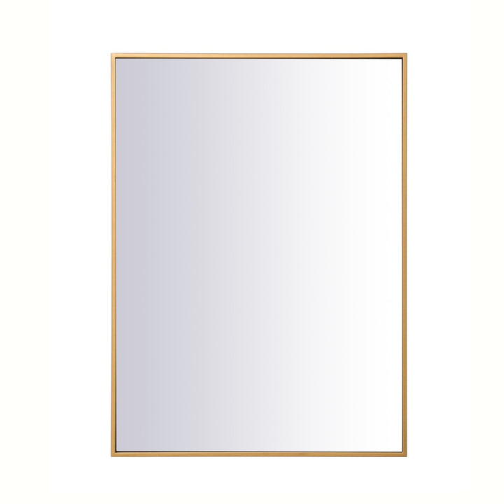 Elegant Lighting MR42736BR  Monet Mirror Brass