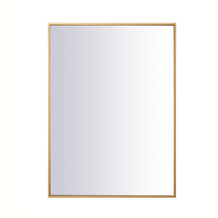 Elegant Lighting MR42736BR  Monet Mirror Brass