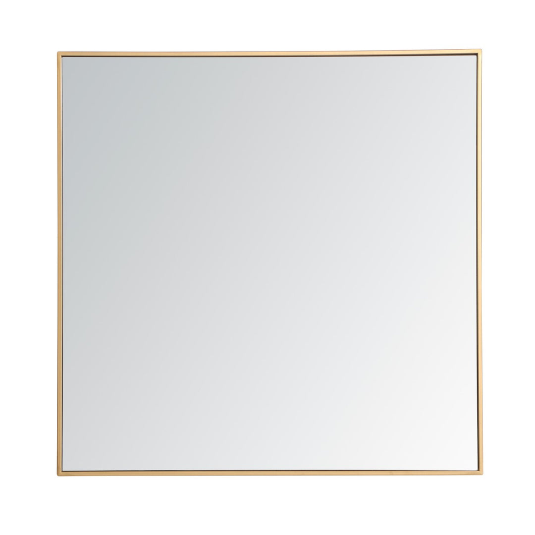 Elegant Lighting MR43636BR  Monet Mirror Brass