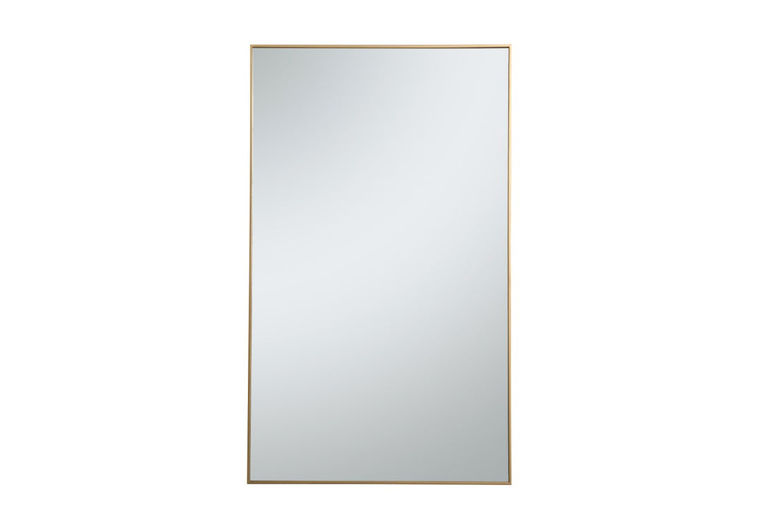 Elegant Lighting MR43660BR  Monet Mirror Brass