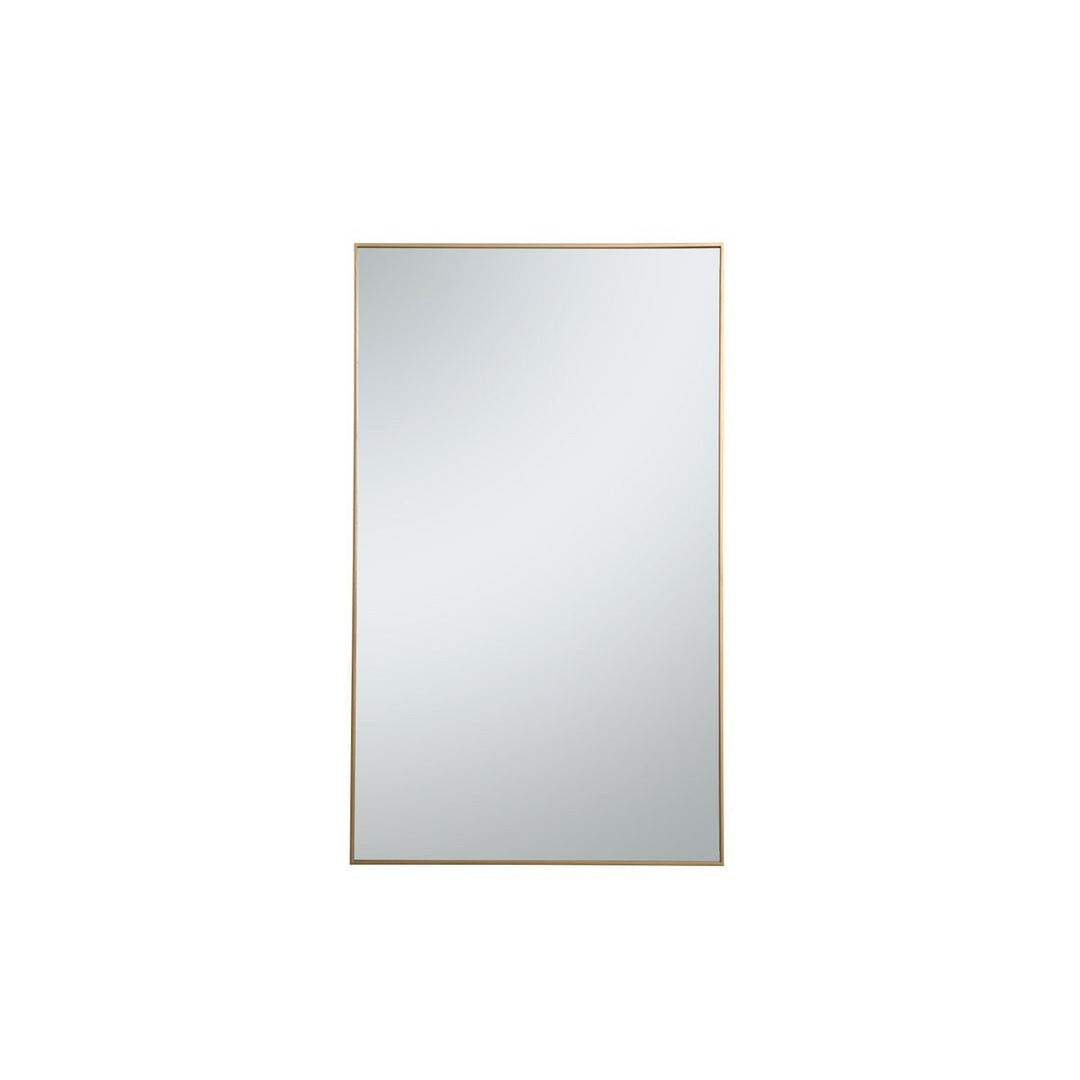 Elegant Lighting MR43672BR  Monet Mirror Brass