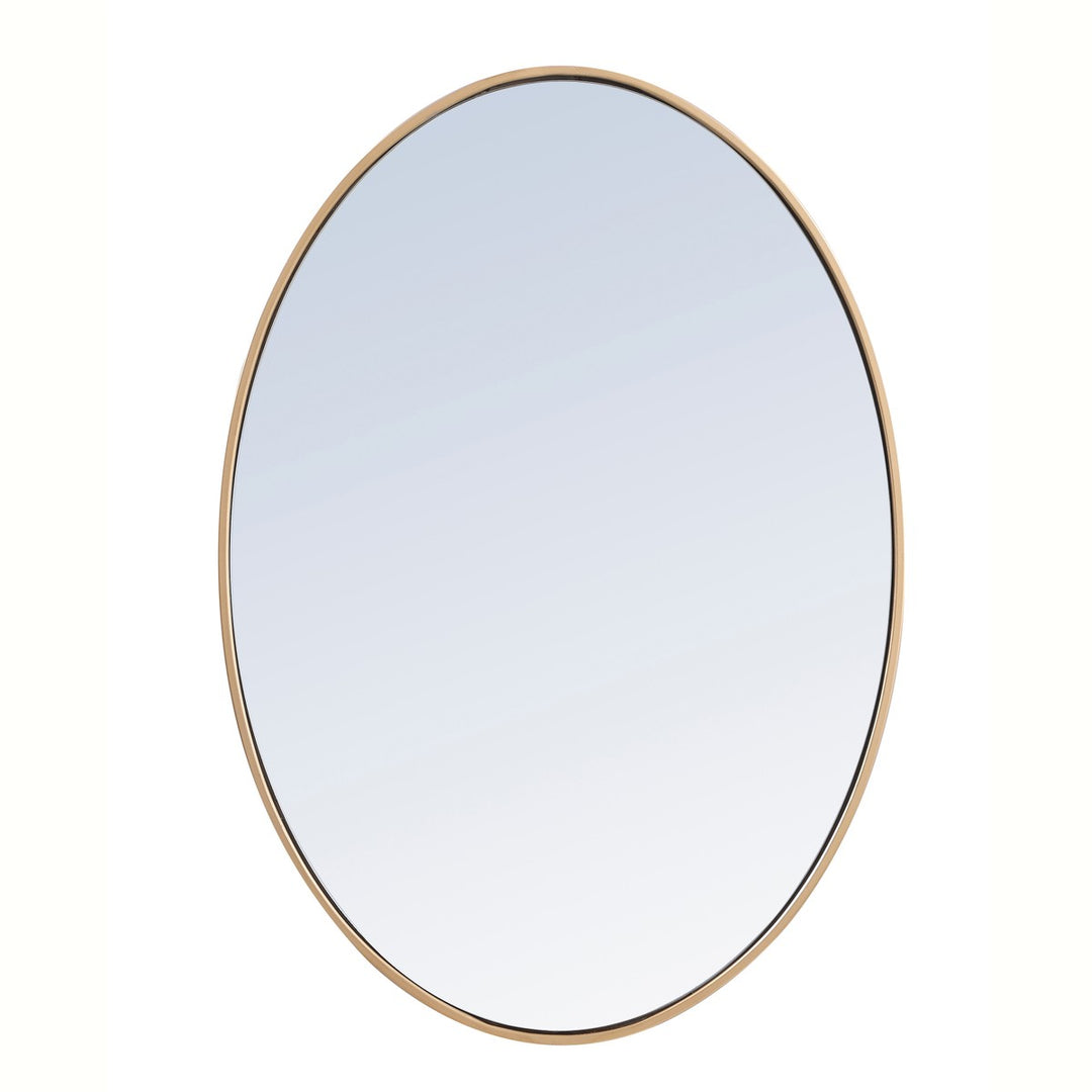 Elegant Lighting MR4624BR  Decker Mirror Brass