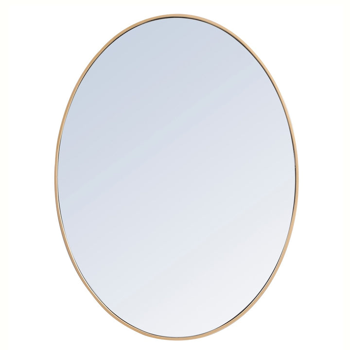 Elegant Lighting MR4630BR  Decker Mirror Brass