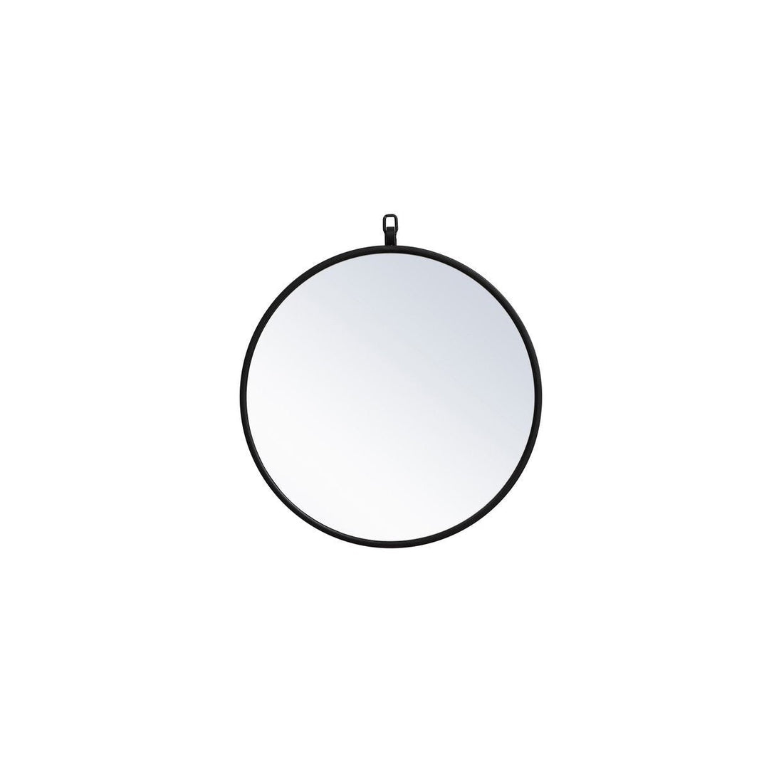 Elegant Lighting MR4718BK  Rowan Mirror Black