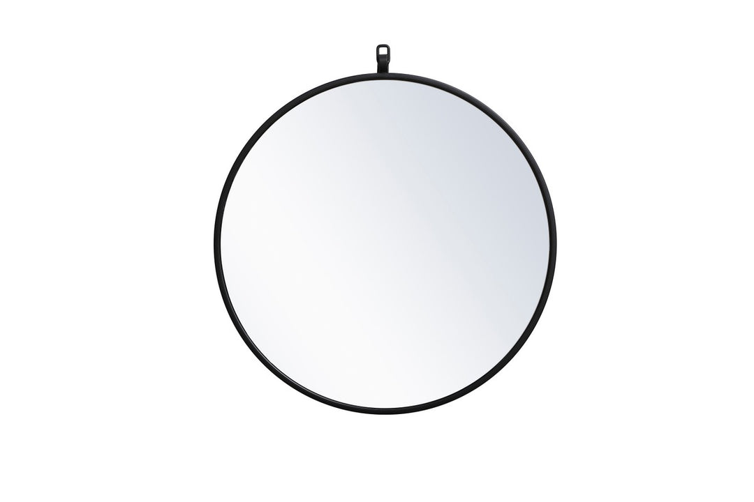 Elegant Lighting MR4721BK  Rowan Mirror Black