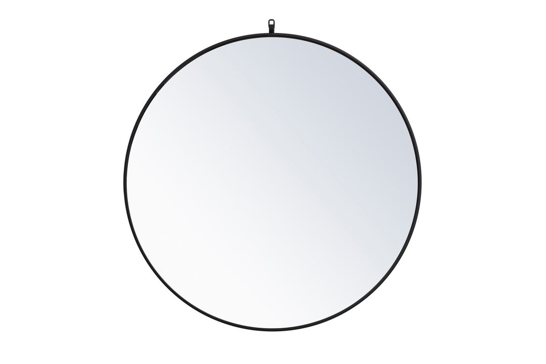 Elegant Lighting MR4739BK  Rowan Mirror Black