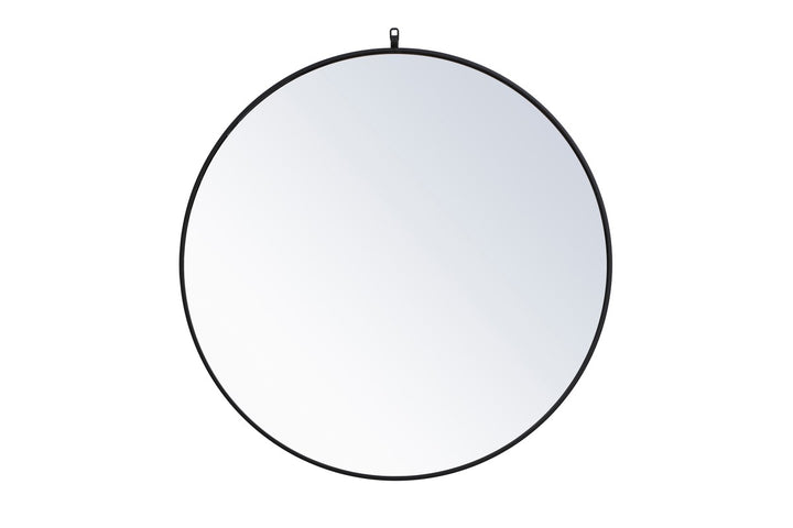 Elegant Lighting MR4739BK  Rowan Mirror Black