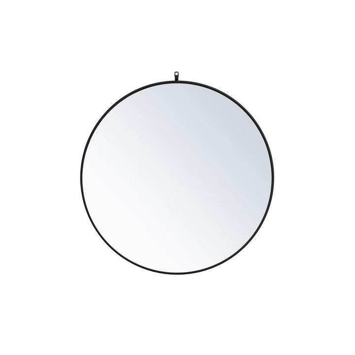 Elegant Lighting MR4739BK  Rowan Mirror Black