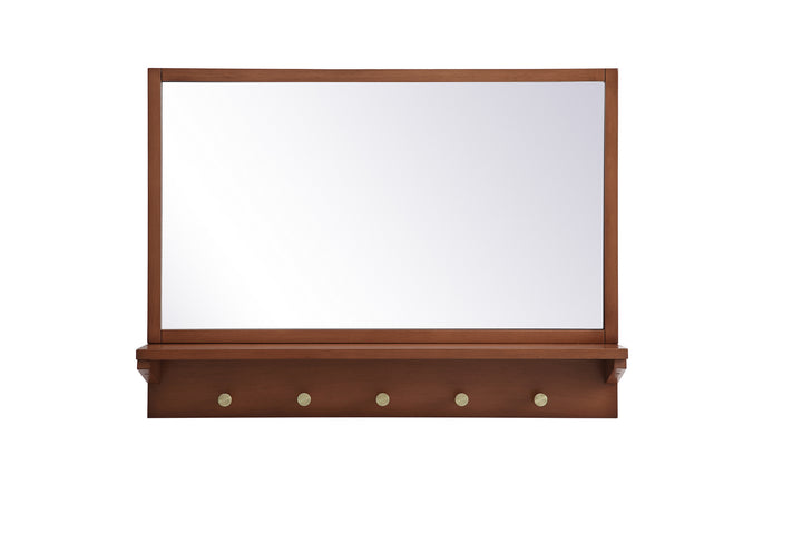 Elegant Lighting MR502821PE  Elle Mirror Pecan