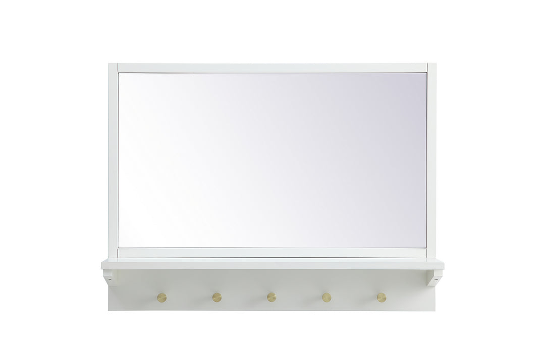 Elegant Lighting MR502821WH  Elle Mirror White