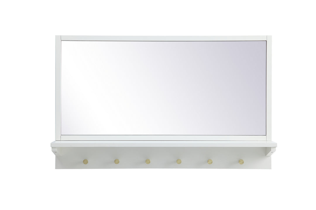 Elegant Lighting MR503421WH  Elle Mirror White