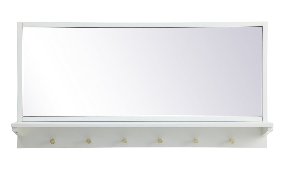 Elegant Lighting MR504221WH  Elle Mirror White