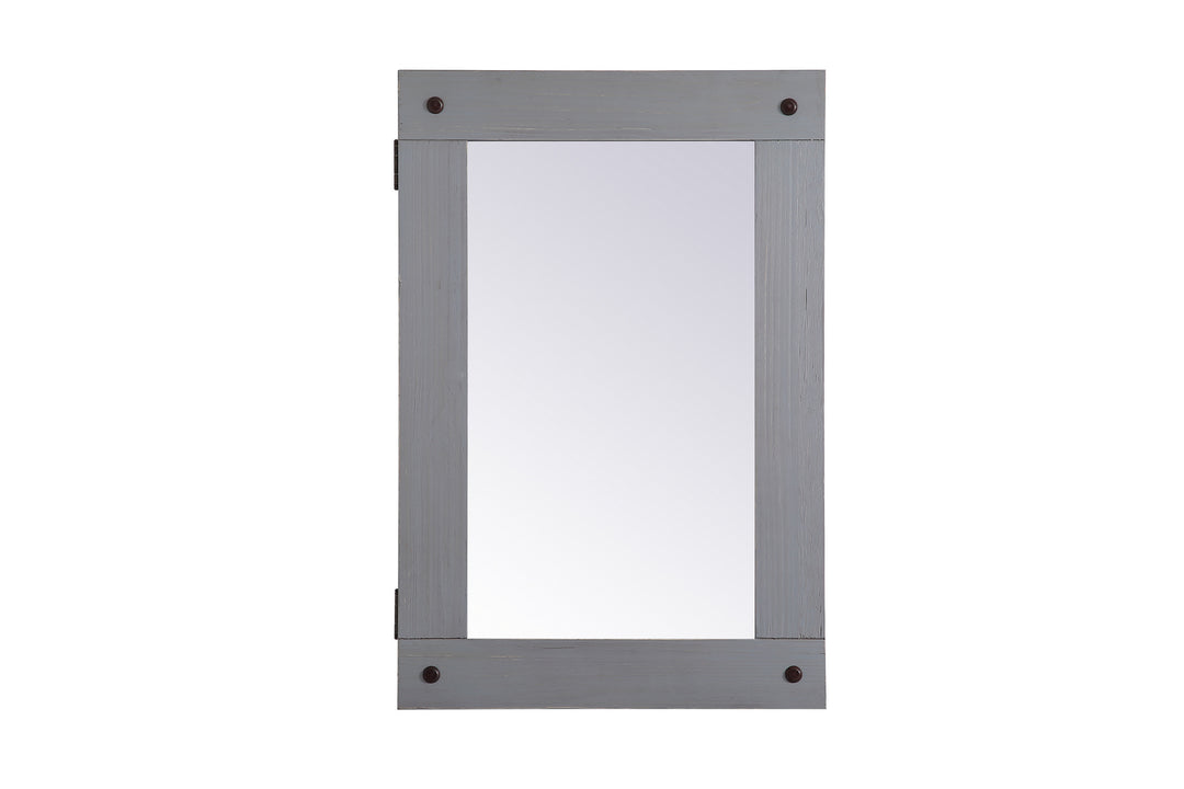 Elegant Lighting MR562233GR Waverly Medicine Cabinet Mirror Gray