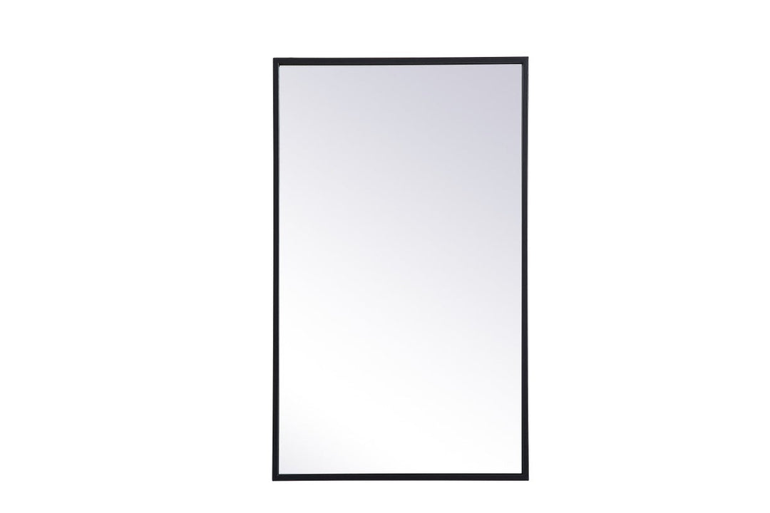 Elegant Lighting MR571728BLK  Wyn Mirror Black