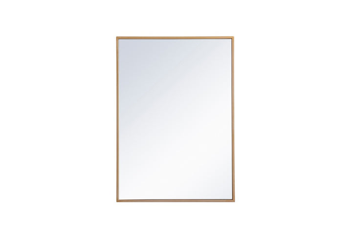 Elegant Lighting MR572028BRS  Wyn Mirror Brass