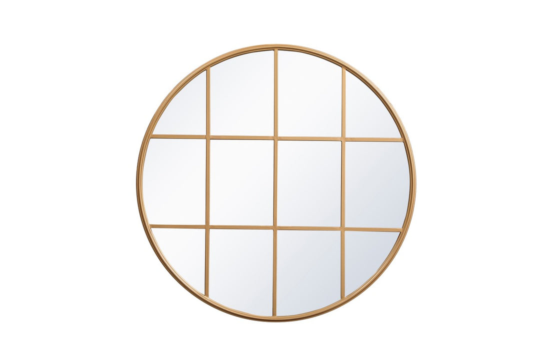 Elegant Lighting MR633636BR  Motif Mirror Brass