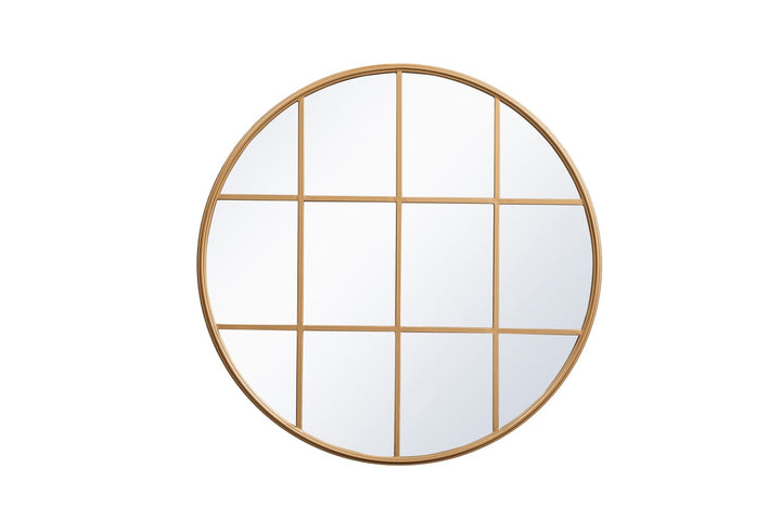 Elegant Lighting MR633636BR  Motif Mirror Brass