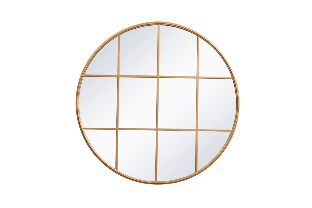 Elegant Lighting MR634242BR  Motif Mirror Brass