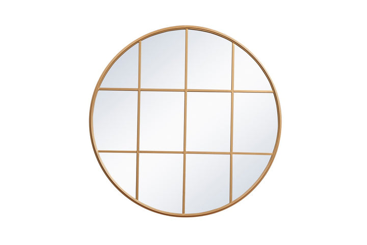 Elegant Lighting MR634242BR  Motif Mirror Brass