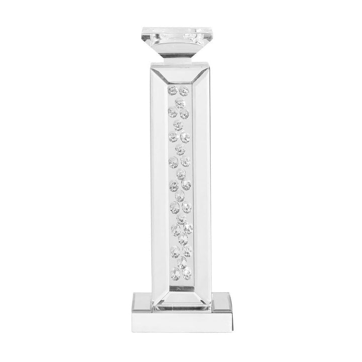 Elegant Lighting MR9112 Sparkle Crystal Candleholder Home Decor Chrome