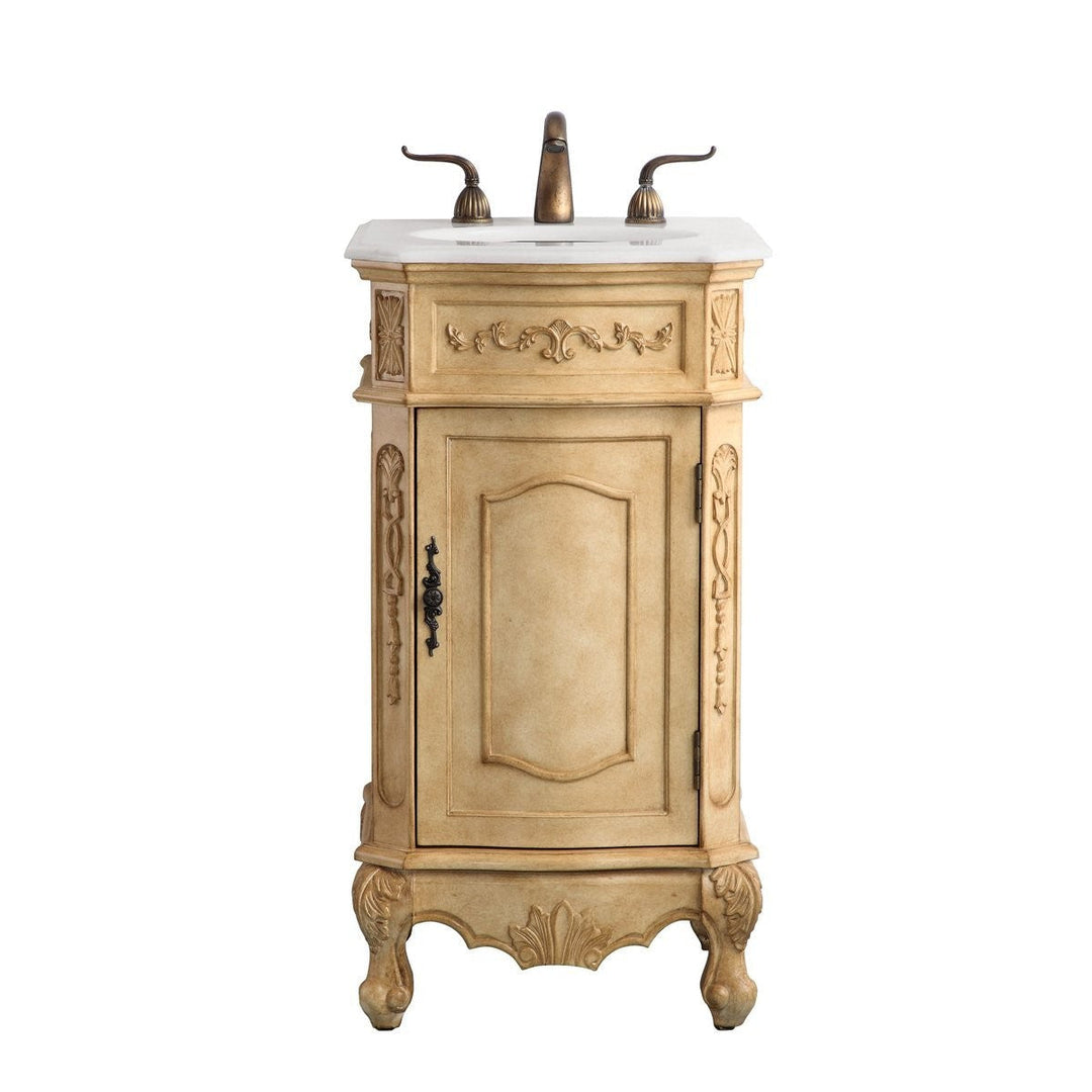 Elegant Lighting VF10119AB  Danville Plumbing Antique Beige