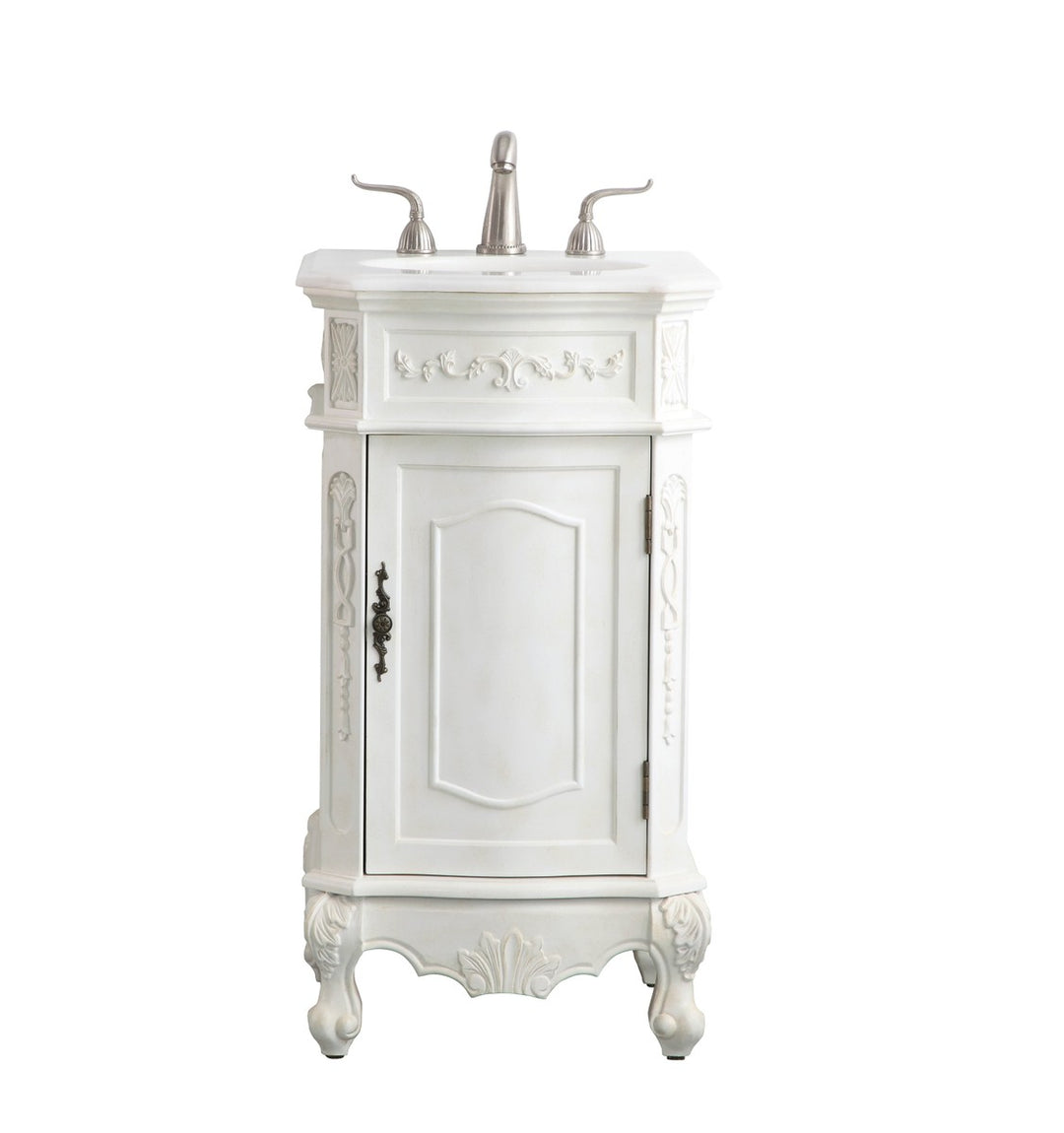 Elegant Lighting VF10119AW  Danville Plumbing Antique White