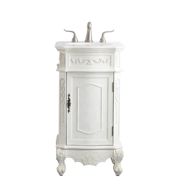 Elegant Lighting VF10119AW  Danville Plumbing Antique White