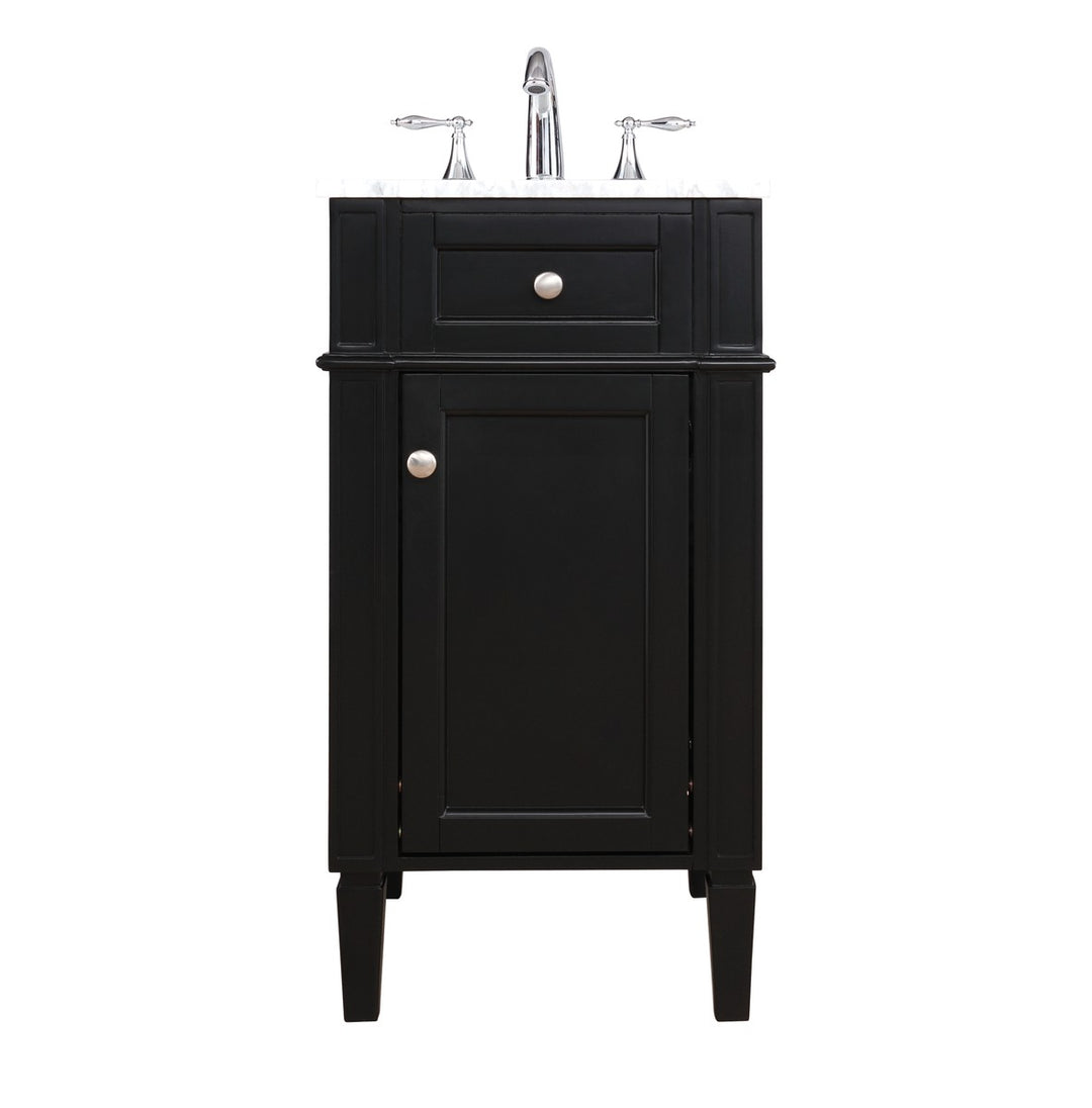 Elegant Lighting VF12518BK Modern Park Avenue Plumbing Black