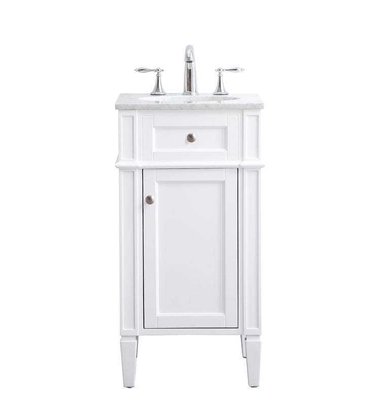 Elegant Lighting VF12518WH  Park Avenue Plumbing White