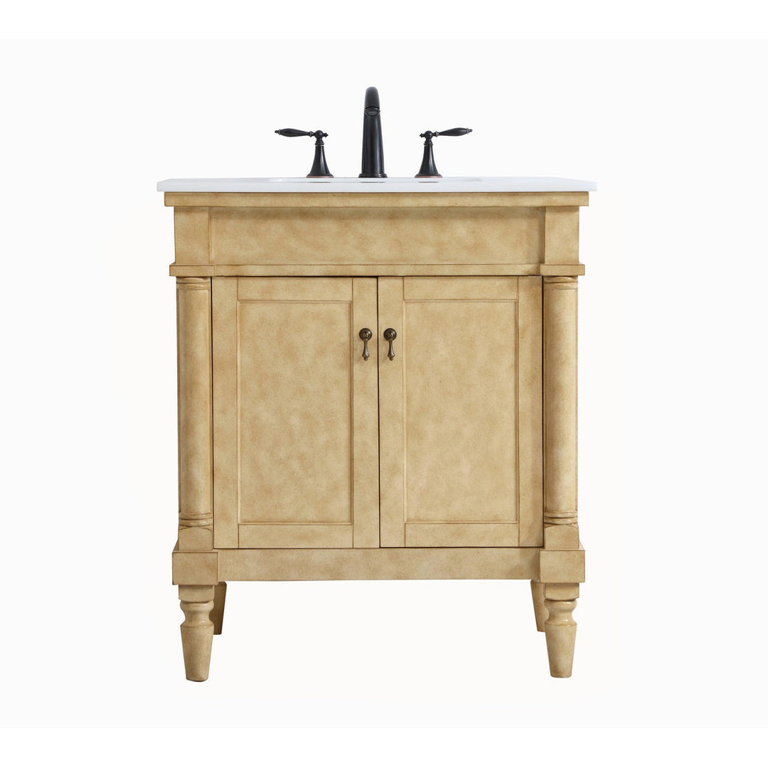 Elegant Lighting VF13030AB Lexington Single Bathroom Vanity Plumbing Bronze / Dark