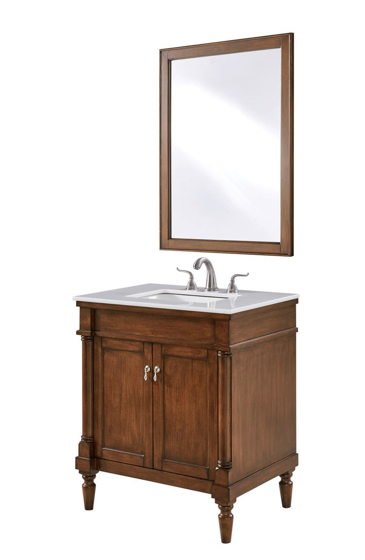 Elegant Lighting VF13030WT  Lexington Plumbing Walnut