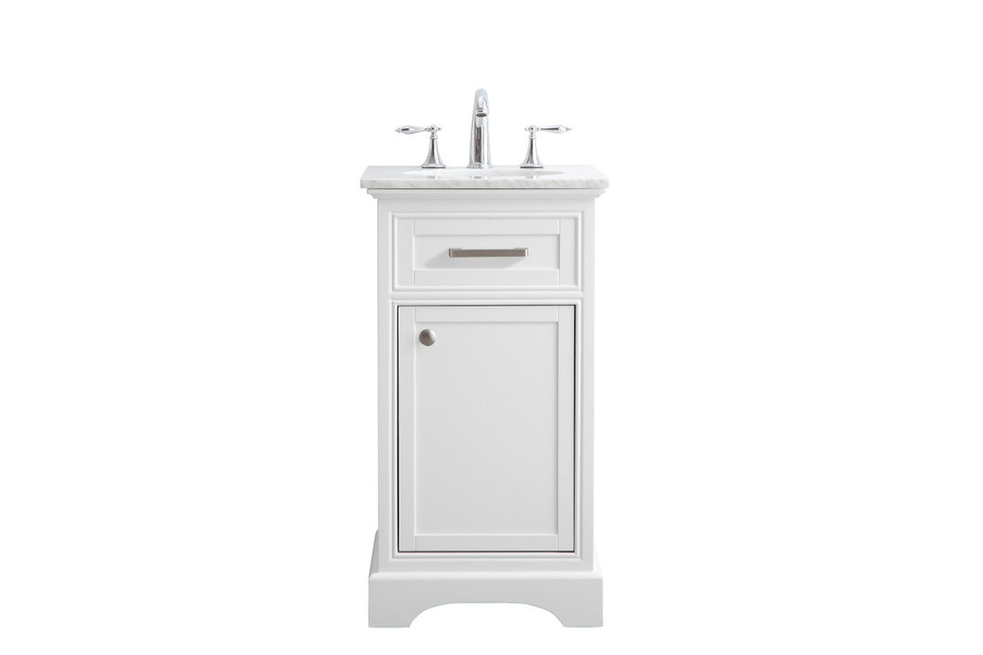 Elegant Lighting VF15019WH  Americana Plumbing White