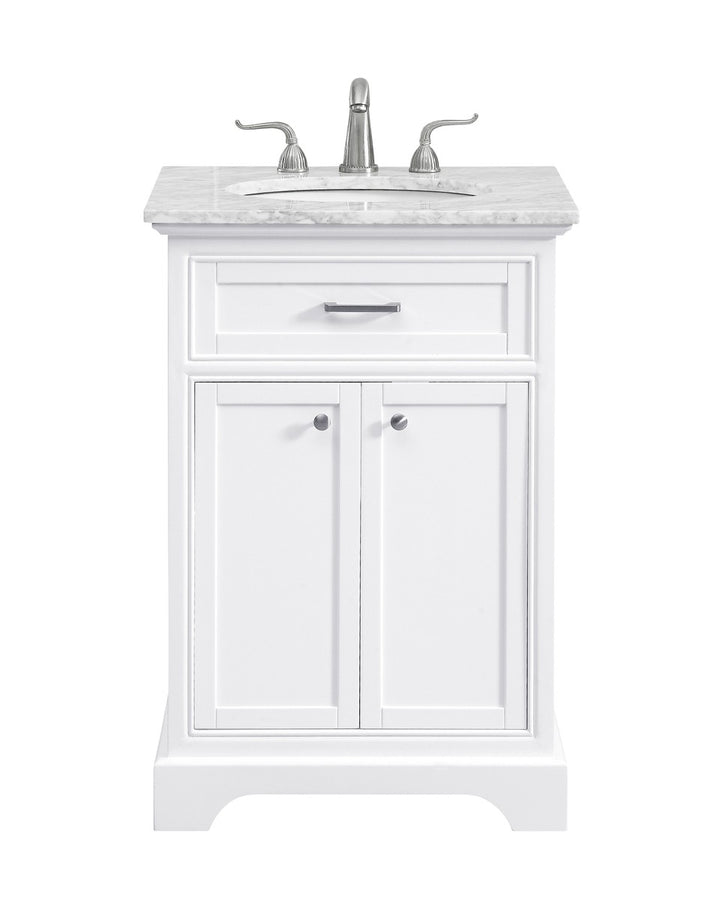 Elegant Lighting VF15024WH  Americana Plumbing White